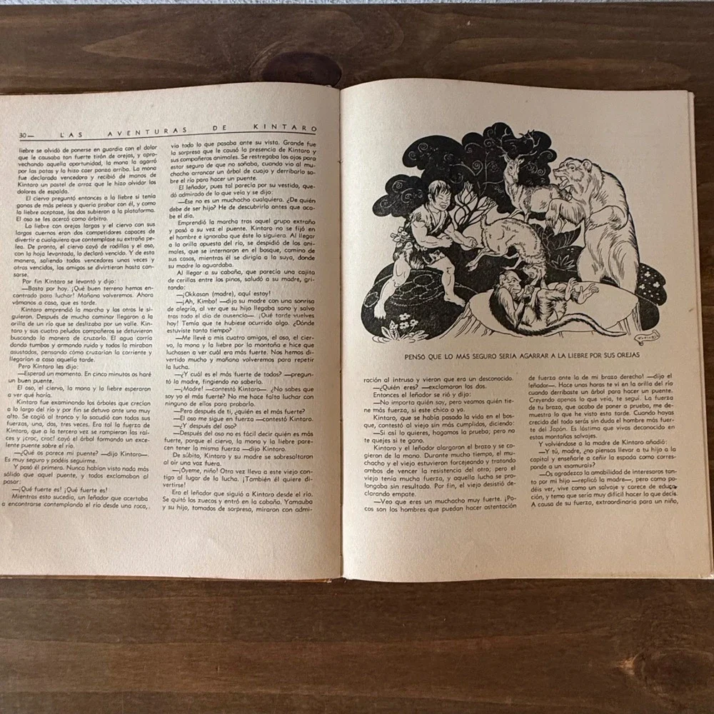 Vintage 1958 Cuentos de Hadas Japoneses Editorial Molino Emilio Freixas Hardcove